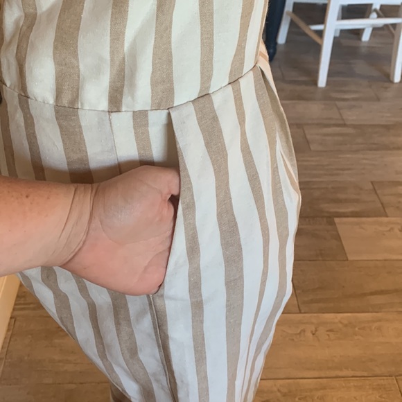 [Chriselle x J.O.A.] Striped Wide Leg Jumpsuit - Size XL - Picture 4 of 6